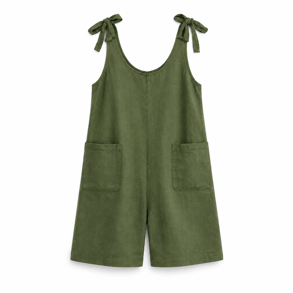 Grounded - Short Jumpsuit - Olive
