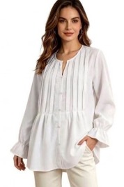 Peplum Frill Shirt