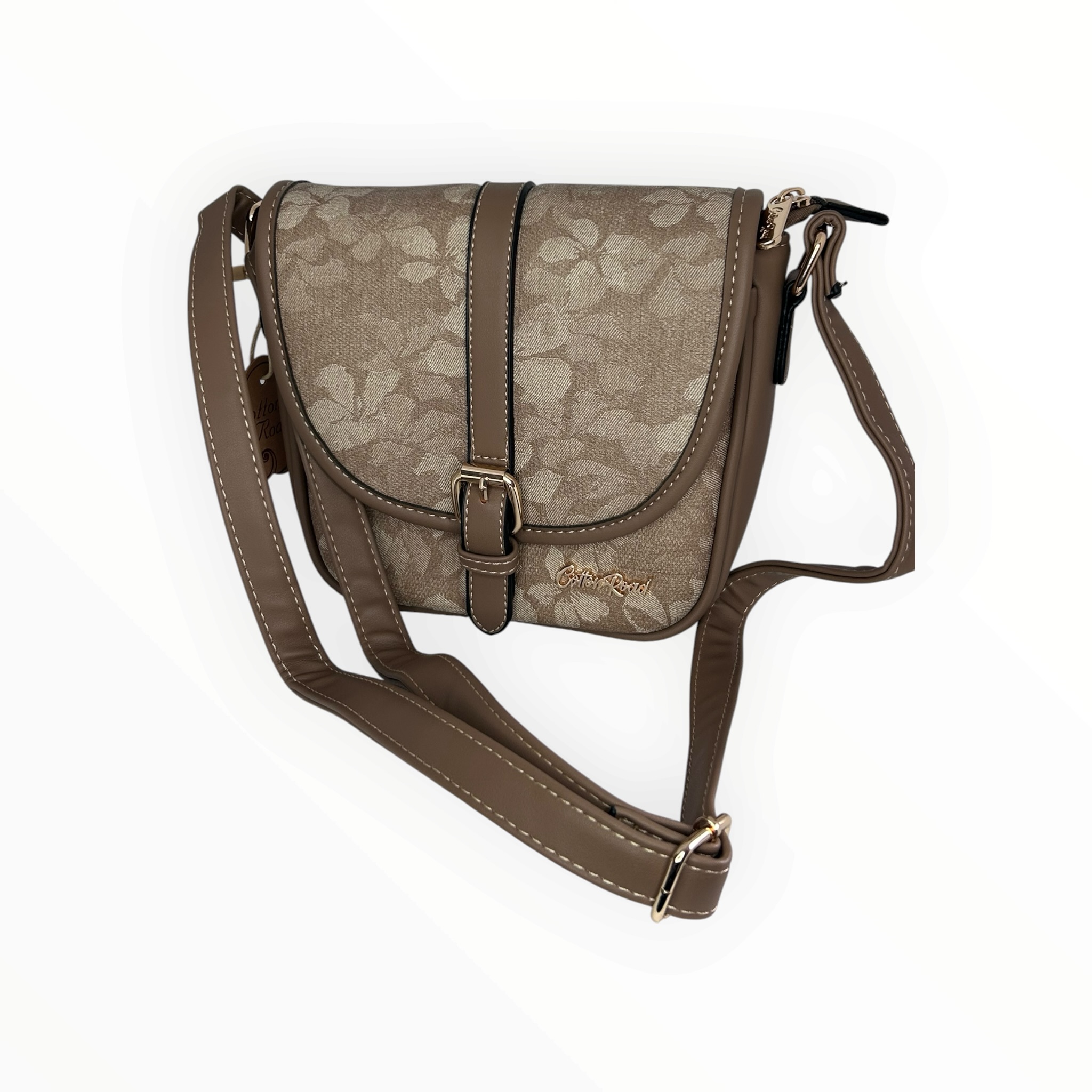 Cotton Road - Floral Print Slng Bag copy — Beige