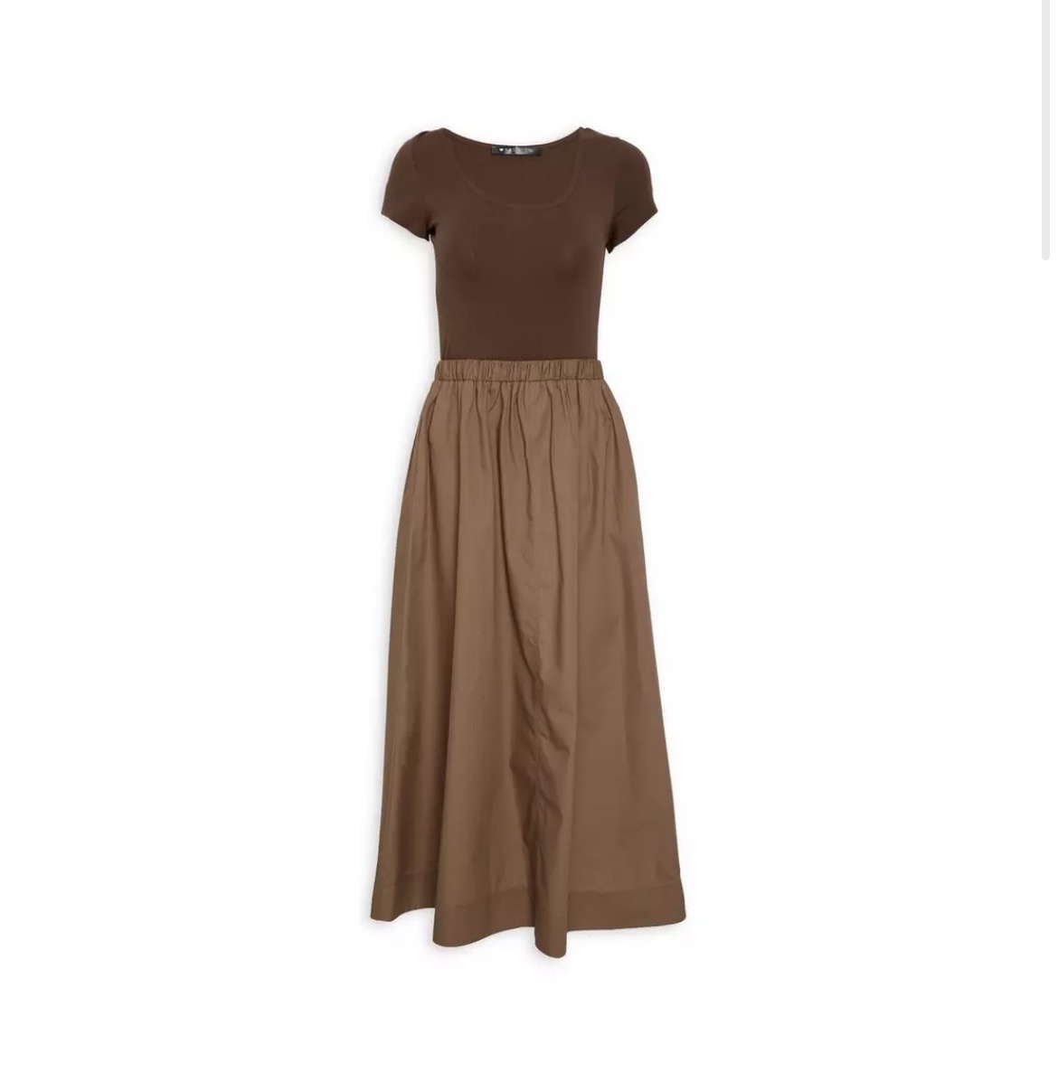 Brown fabric Combo dress
