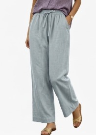 Straight Cut Linen Pants