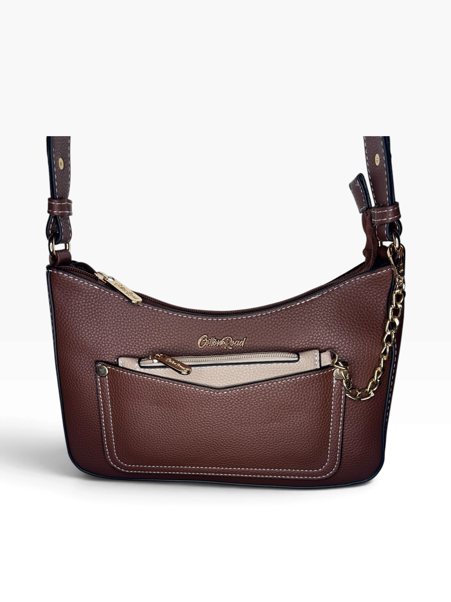 Cotton Road - Hobo Sling Bag - Brown — Brown