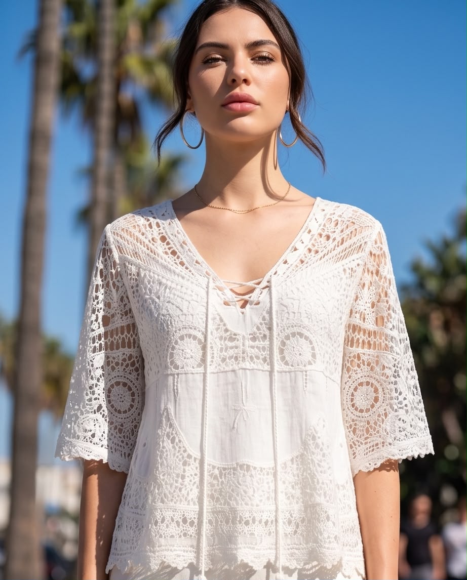 Tassel Crochet Top